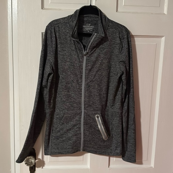 Vineyard Vines Performance Women's Full Zip Long Sleeve Active Jacket S Black - Picture 1 of 11
